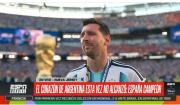 El capitán de Argentina se quebró, la hinchada lo ovacionó