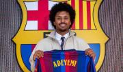 Adeyemi es presentado en el Barcelona y se rinde ante Messi: “Es el mejor que ha existido”