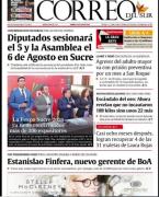 Portadas de los periódicos de Bolivia del viernes 24 de julio del 2026