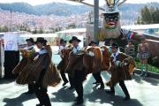 La Paz exhibe una emblemática máscara de moreno en homenaje al folclore de Bolivia