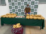 Frustran entrega de 73 kilos de marihuana en plena vía pública en Arica: hay dos bolivianos detenidos