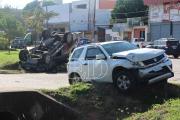 Tres personas resultan heridas en un accidente de tránsito ocurrido en la Radial 10 y 4to Anillo