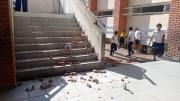 Menor resulta herida tras desprendimiento de ladrillos en un colegio de Santa Cruz