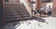Exigen mantenimiento tras caída de fachada que lesionó a una niña