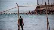 Entrada masiva de migrantes al enclave español de Ceuta, ciudad fronteriza con Marruecos
