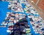 Aduana Nacional en Oruro decomisa siete toneladas de prendería usada de contrabando