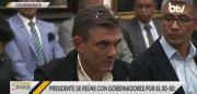 Paz se reúne con gobernadores por el 50/50 y dice que está presto para acabar con el centralismo