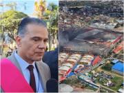 Defensa Civil despliega apoyo aéreo, militares y cisternas para combatir el incendio en Barrio Lindo