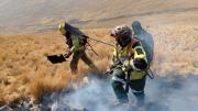 Incendio forestal en Sacaba es controlado tras afectar pajonales en Kelamayu