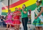 Bolivianos en Antofagasta piden unidad y rinden homenaje a la patria con feria gastronómica