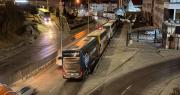 Sin solución: El eje central amanece con largas filas de vehículos en un nuevo inicio de semana