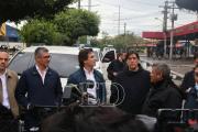 Autoridades nacionales y municipales llegan a la Feria de Barrio Lindo para reunirse con los afectados