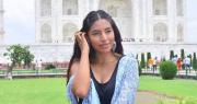Albertina Sacaca sorprende desde la India y conquista las redes con sus fotos