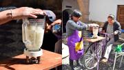 El Musef invita a pedalear y probar bebidas con una licuacleta