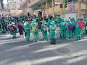 Trabajadores de La Paz Limpia ingresan a un paro general y advierten con bloquear el relleno de Sak'a Churu