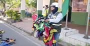 Destruyen unos 200 “chalecos pirañas” y buscan formalizar a mototaxistas informales en Montero