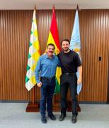 JP Velasco se reúne con el alcalde de Cochabamba, Manfred Reyes Villa