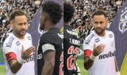 Video: Neymar fue ignorado por jugador de Vasco da Gama en saludo previo al partido