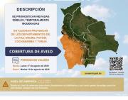 Senamhi alerta por nevadas y bajas temperaturas en el suroeste potosino y en la capital ser