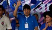 Evo Morales asistió a un partido de fútbol entre San Antonio y Aurora