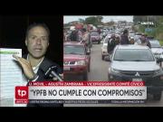 Cívicos cruceños acusan a YPFB y a la ANH por falta de medio millón de litros de diésel en Santa Cruz
