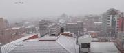 La Paz y El Alto amanecen bajo lluvia, nieve y temperaturas bajas