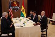Beller publica una foto en la que Cerimedo acompaña a Paz en una reunión de la Cumbre Escudo de las Américas