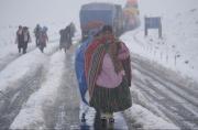 Nevadas, lluvias y ventarrones dejan más de 121.000 familias afectadas en Bolivia