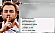 Costa, furioso: “Suden la camiseta que para eso les pagan”