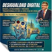 Desigualdad digital redes, streaming y medios tradicionales en la Bolivia de 2026