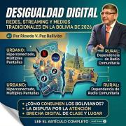 Desigualdad digital redes, streaming y medios tradicionales