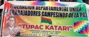 Túpac Katari advierte con romper el estado de excepción