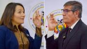 Zamora posesiona a nueva viceministra de Telecomunicaciones y director de la DGAC