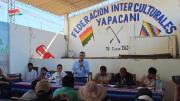 Justiniano llega a Yapacaní para buscar un acuerdo con productores y levantar el bloqueo