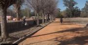 Pista de atletismo en García Ágreda en últimos detalles