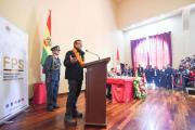 Rodrigo Paz firma convenios intergubernativos para infraestructuras en Tarija: Que no lo usen para tomar decisiones de bloqueo