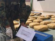 Tras un rastrillaje en la zona fronteriza con Chile, hallan 107 paquetes de marihuana ocultos en bolsas de yute