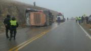 Aprehenden a conductor de bus accidentado