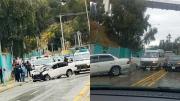 Dos heridos deja triple colisión en la avenida del Poeta; investigan posible exceso de velocidad