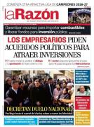 Portadas de los periódicos de Bolivia del martes 8 de septiembre del 2026