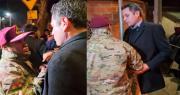 Tenso cruce entre Lara y un coronel en Viacha; el ministro de Defensa respalda al militar