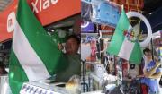 Alcalde lleva una bandera más grande al Comercial Grigotá tras polémica por retiro del símbolo cruceño