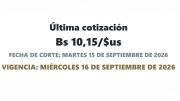 El dólar cede en Bolivia, la cotización para este miércoles es de Bs 10.15
