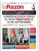 Portadas de los periódicos de Bolivia del martes 15 de septiembre del 2026