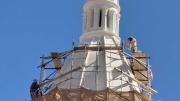 Cochabamba: Restauración de torre de la Catedral alcanza 55% de avance y recupera campana de 1797