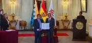 CAMACHO JURA A SUS FUNCIONES COMO EMBAJADOR DE BOLIVIA EN PARAGUAY