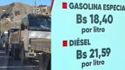 Conductores rechazan pagar Bs 18,40 por litro de gasolina y plantean precios de hasta Bs 12