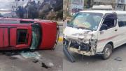 Dos vehículos chocaron en la avenida del Poeta y dos personas resultaron heridas