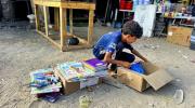 Escolares de Gaza vuelven a clases, en tiendas de campaña y sin pupitres
