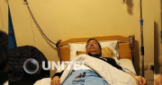 Con suero y bajo custodia: difunden imagen de Luis Arce internado en el Hospital Arco Iris